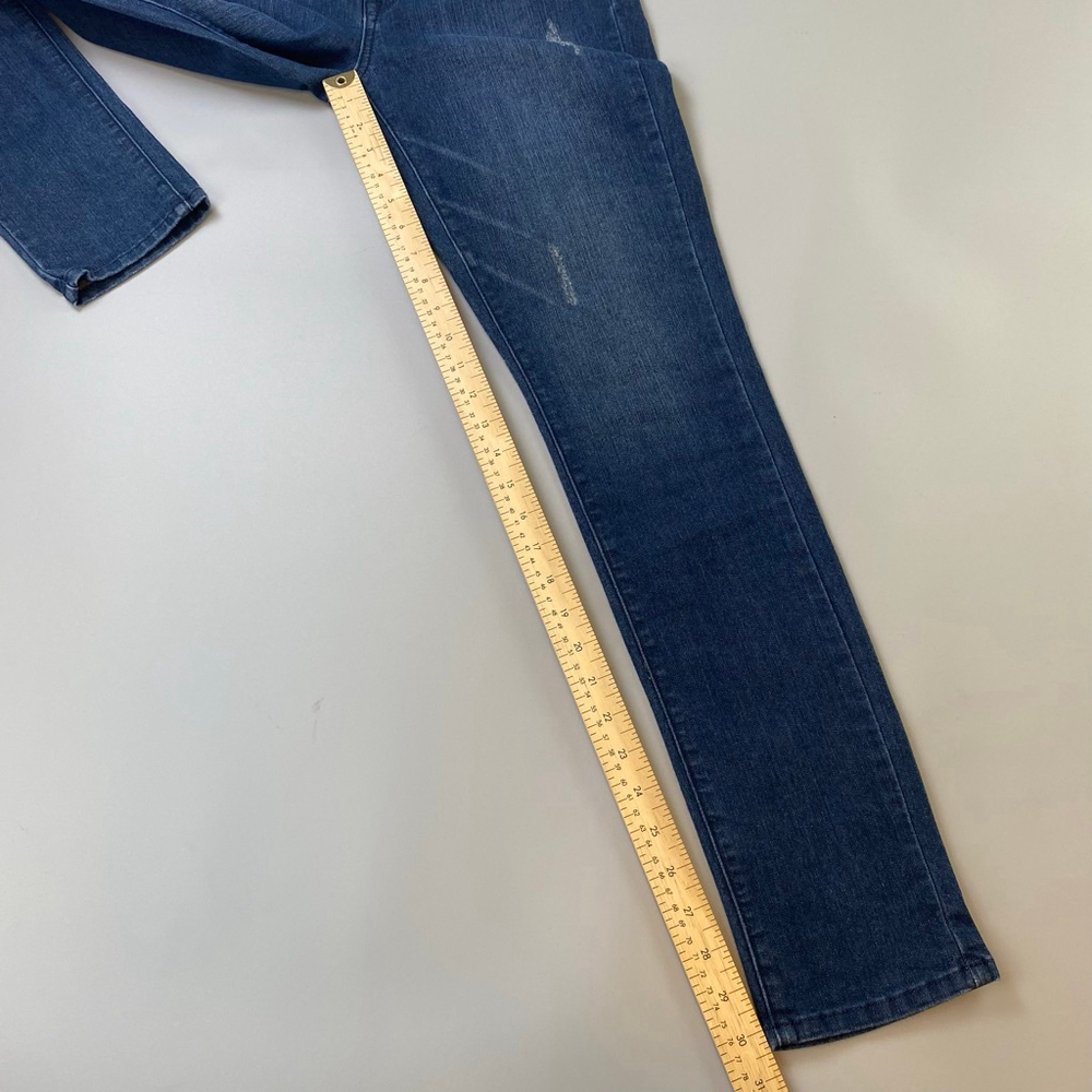 Women's RICH & SKINNY Blue Distressed Skinny Jeans Size 28 USA - Picture 13 of 14
